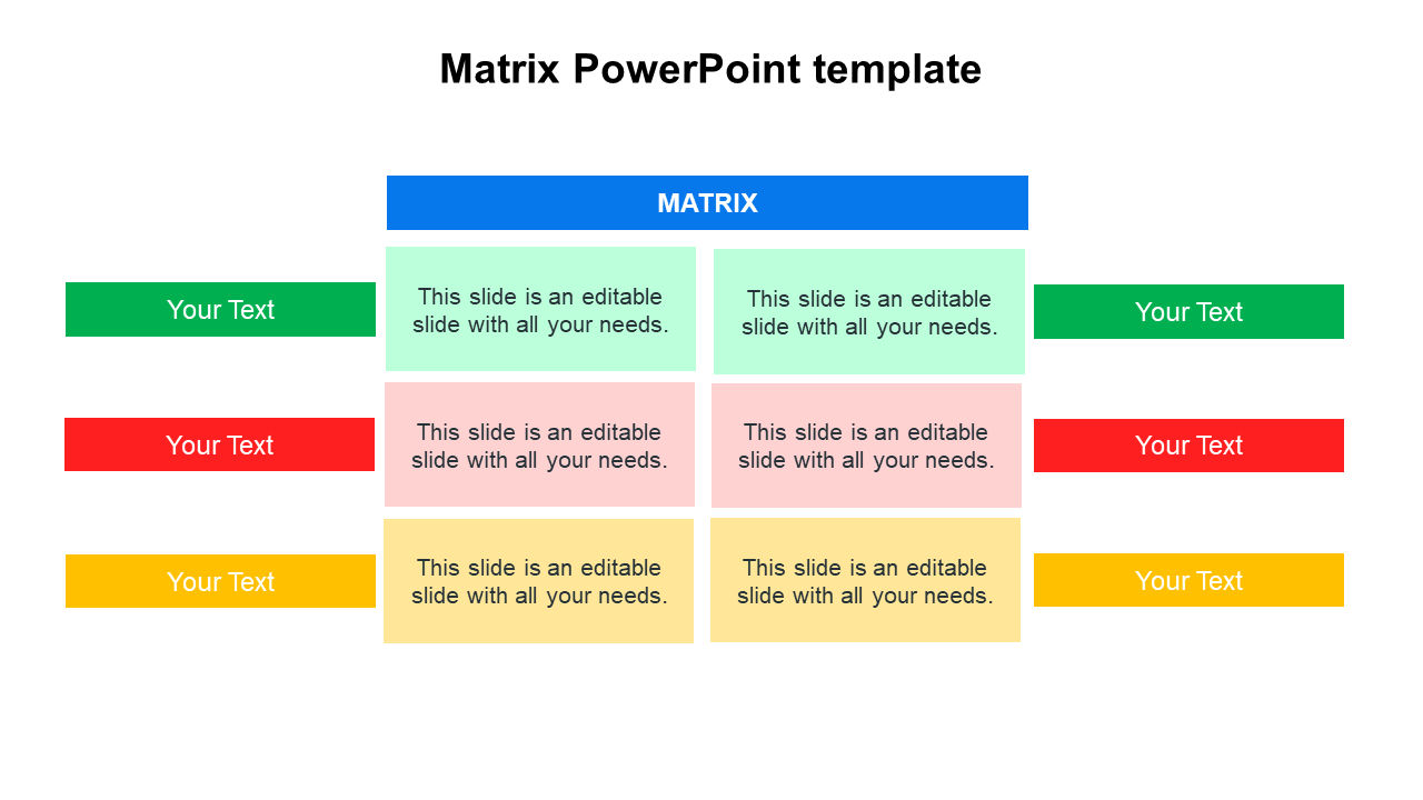 Free Powerpoint Templates Matrix